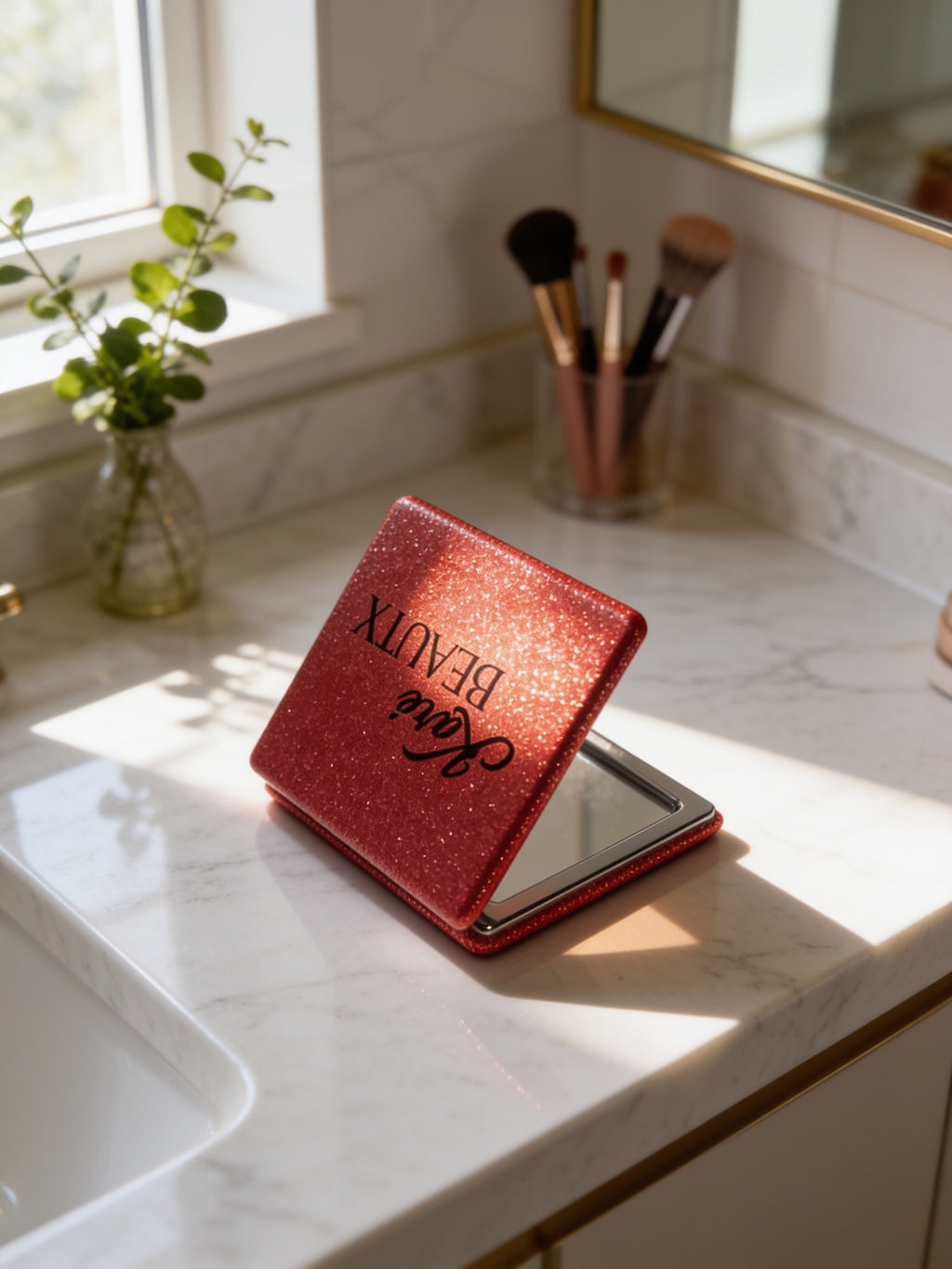 Karébeauty :PinkStardust Compact Mirror