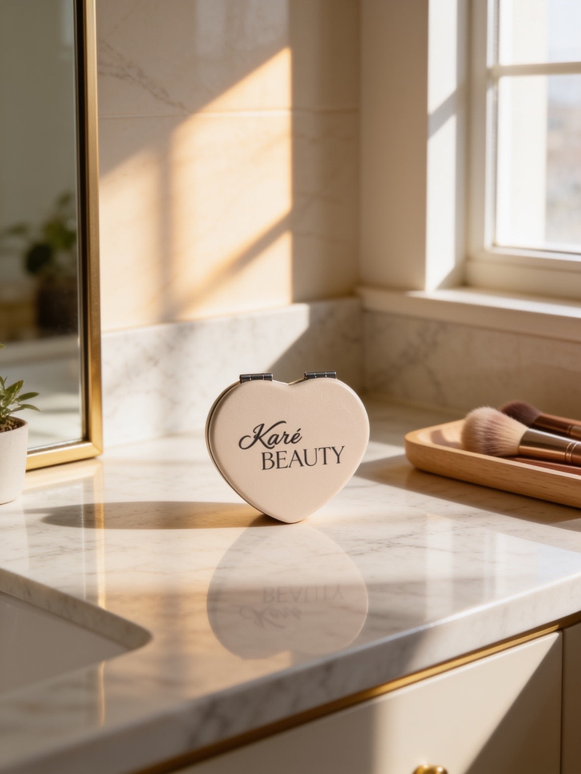 Karébeauty : Sweetheart Compact Mirror❤️